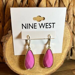 Nine West Pink Teardrop Earrings